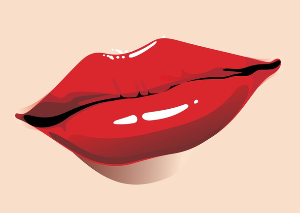 lippen - Vector, afbeelding