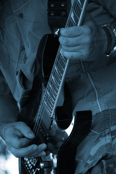 Rock guitarist - Fotoğraf, Görsel