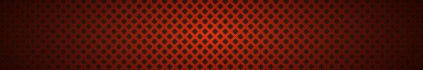 Abstract red perforated background with glow in the middle - Vector illustration - Vector, Image