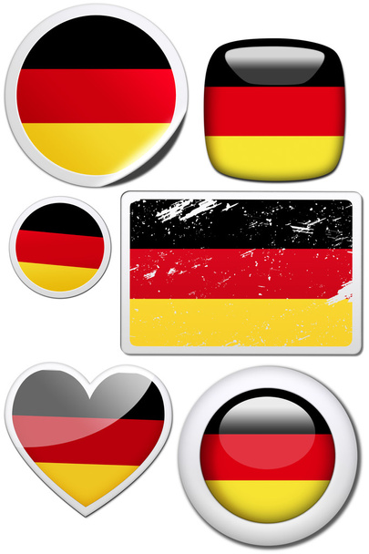 Set of stickers and buttons - Germany  - Foto, Bild