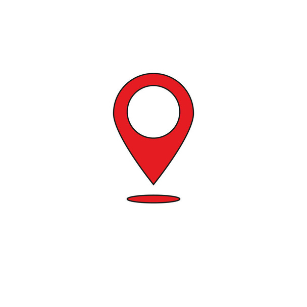 Mapa de ubicación icono de viaje conjunto - vector para web - Vector, imagen