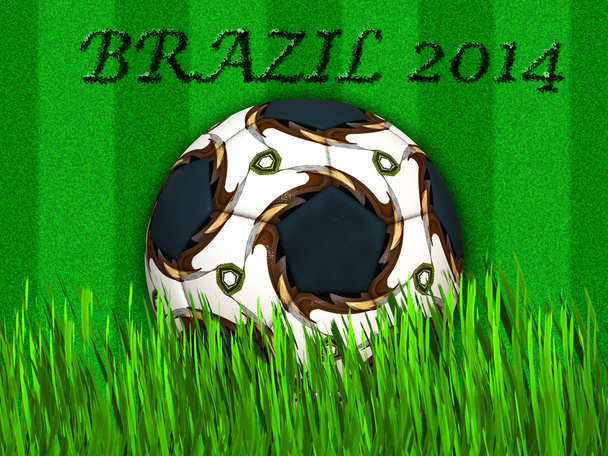 Чемпіонат світу з футболу - футбольний м'яч Бразилії 2014 - Фото, зображення