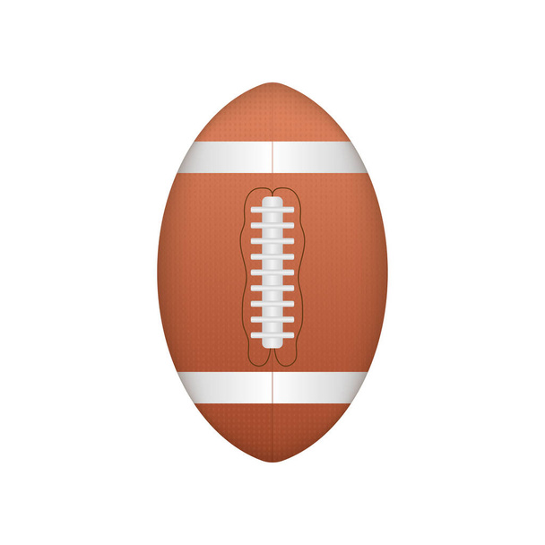 American football ball, great design for any purposes. Vector illustration flat design. Cartoon vector illustration. - Vector, Image