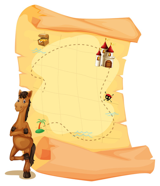 Карта з конем
 - Вектор, зображення
