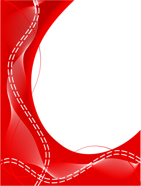 ένα κόκκινο και λευκό επαγγελματική κάρτα - Διάνυσμα, εικόνα