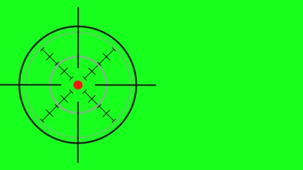 Různé crosshair - zelená obrazovka efekt - Záběry, video