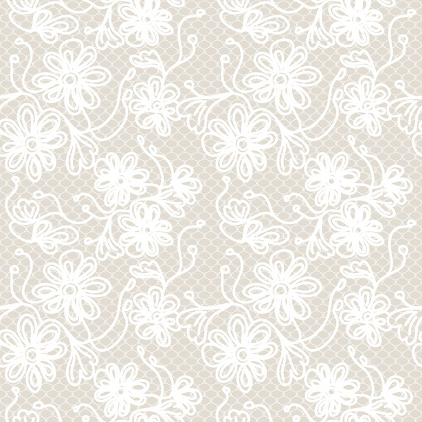 Floral lace  seamless vector pattern - Vektori, kuva