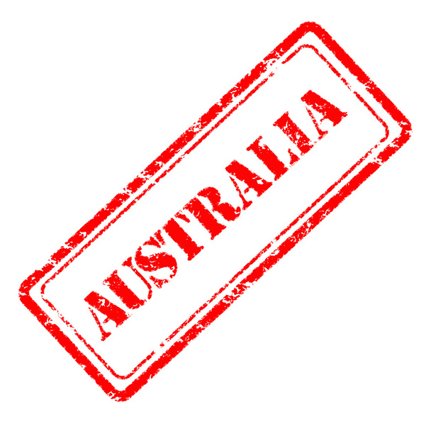 Ausztrália gumibélyegző  - Fotó, kép