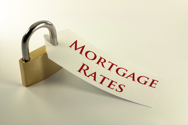 úrokové sazby hypoték uzamčena koncept - Fotografie, Obrázek