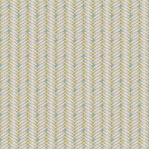 simple botanical stripes seamless vector pattern - Vector, Image