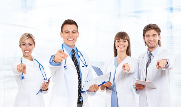 Doctor team with stethoscopes - 写真・画像