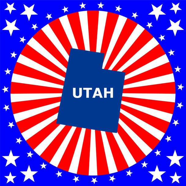 Yhdysvaltain Utahin osavaltio
 - Vektori, kuva