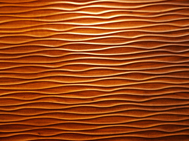Wellenmuster aus Holz - Foto, Bild