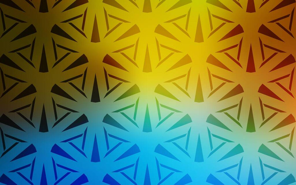 fondo con triángulos. Triángulos sobre fondo abstracto con gradiente colorido. Patrón para sitios web. - Vector, Imagen