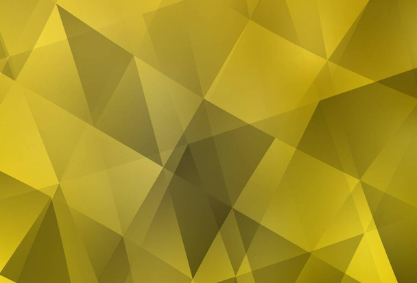 Světle žluté vektorové polygonové abstraktní pozadí. Zářící barevné ilustrace s trojúhelníky. Trojúhelníkový vzor pro váš design. - Vektor, obrázek