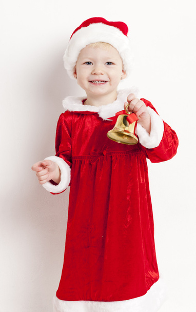 Little girl as Santa Claus - Фото, зображення