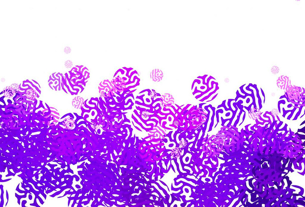 Luz Fondo vectorial púrpura con formas abstractas. Formas caóticas coloridas con gradiente en estilo moderno. Diseño simple para su sitio web. - Vector, Imagen