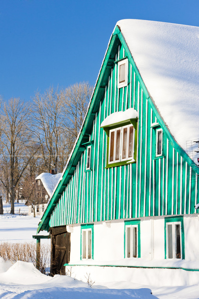 chata v zimě - Fotografie, Obrázek