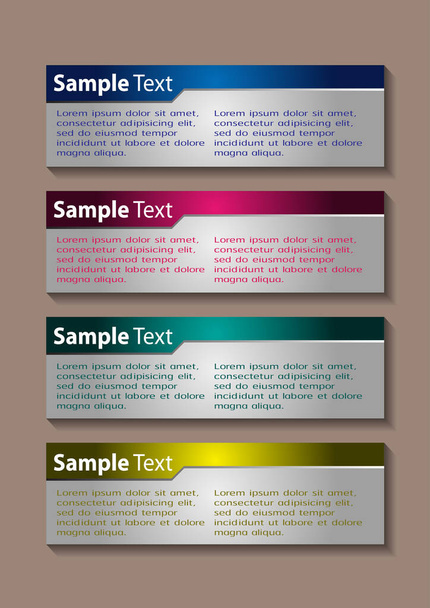 modern text box templates, banner Infographics - Vektori, kuva