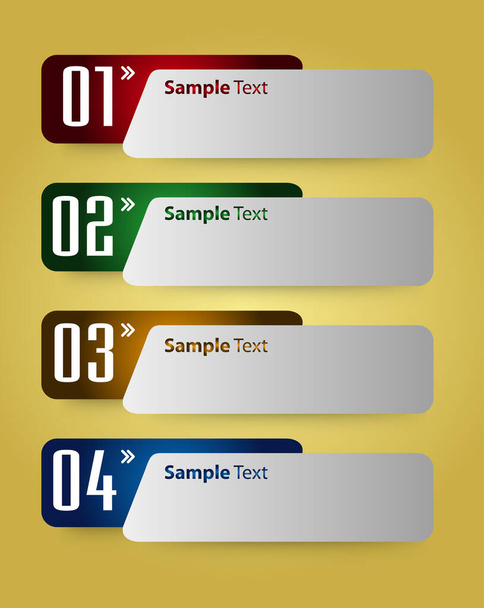 modern text box templates, banner Infographics - ベクター画像