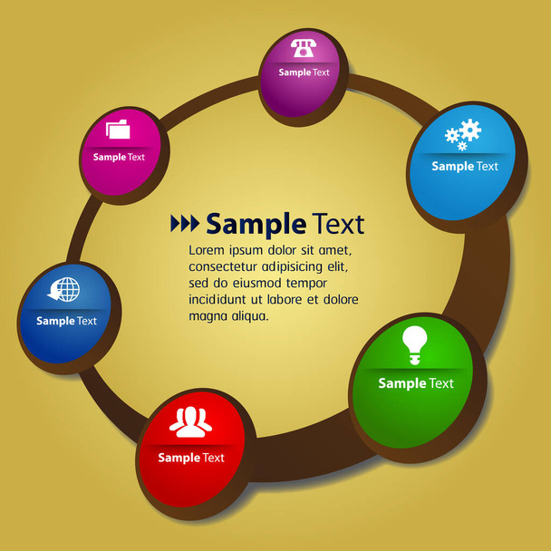 modern text box templates, banner Infographics - Вектор,изображение