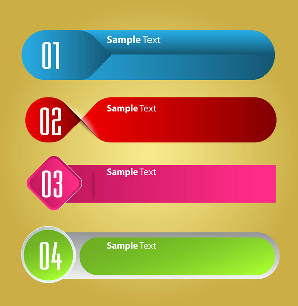 modern text box templates, banner Infographics - Vector, afbeelding