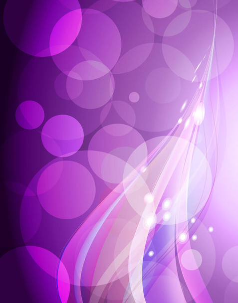 abstract background with bokeh lights - Vector, afbeelding