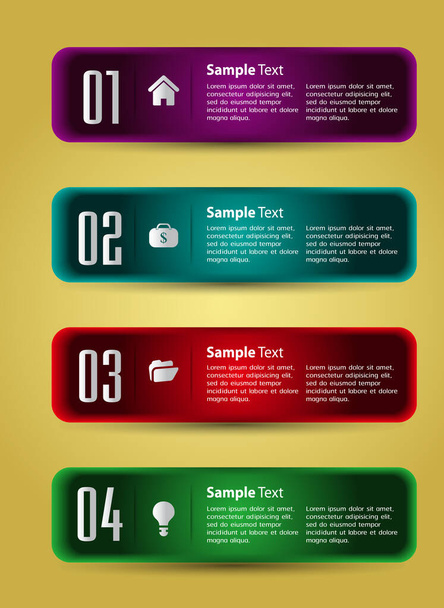 modern text box templates, banner Infographics - Vecteur, image