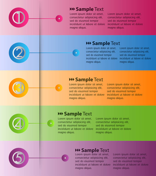modern text box templates, banner Infographics - Vektor, obrázek