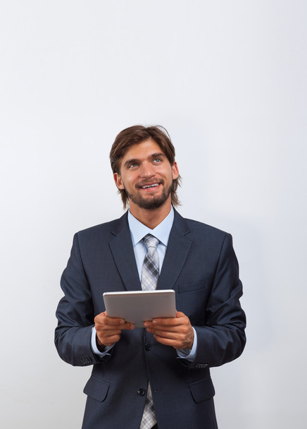 Businessman holding tablet - Foto, Imagem
