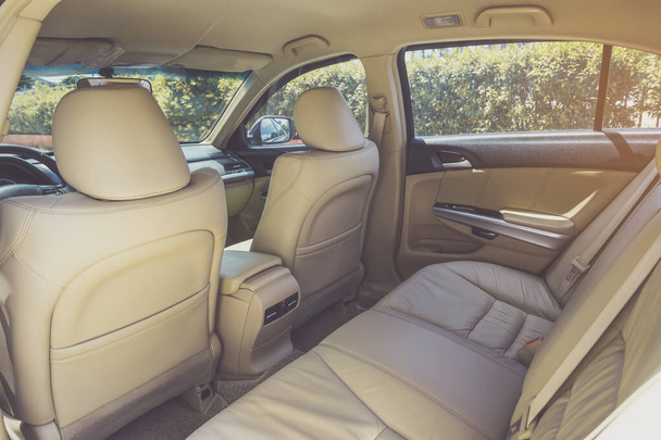 Back passenger seats in modern luxury car - Photo, Image