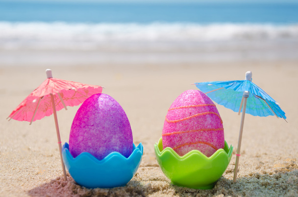 ovos de Páscoa na praia - Foto, Imagem