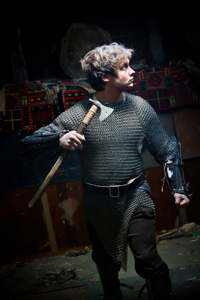 Ortaçağ savaşçı - Fotoğraf, Görsel