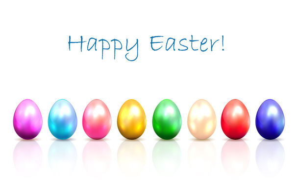 Colorful Easter eggs - Vector, imagen