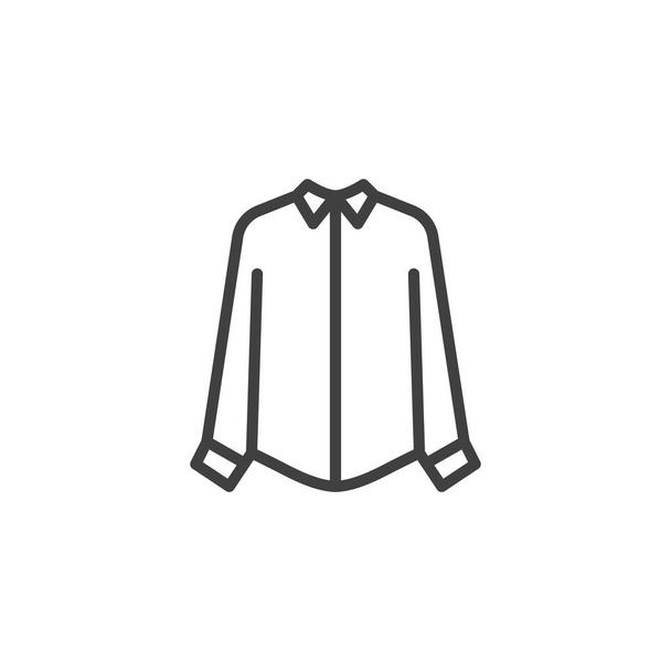 Women shirt line icon - Vector, Image
