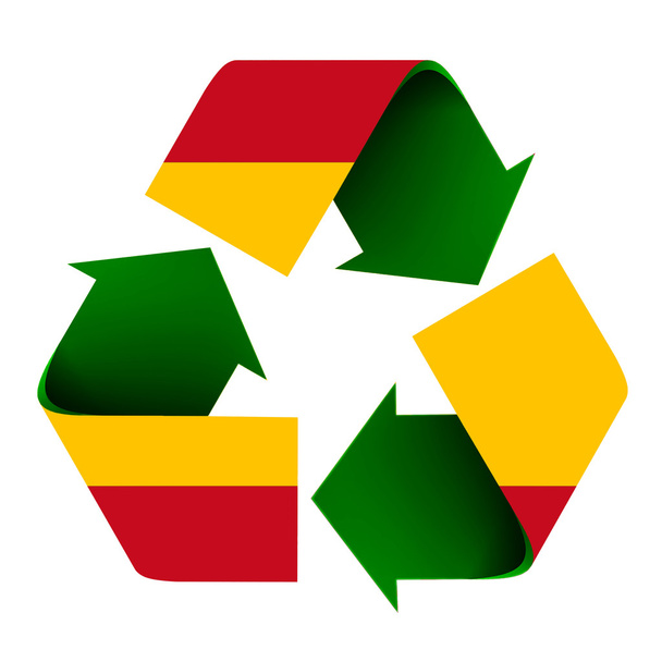 Символ "Испанский флаг на переработке"
 - Фото, изображение
