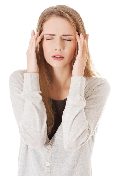 Woman having headache. - Фото, зображення