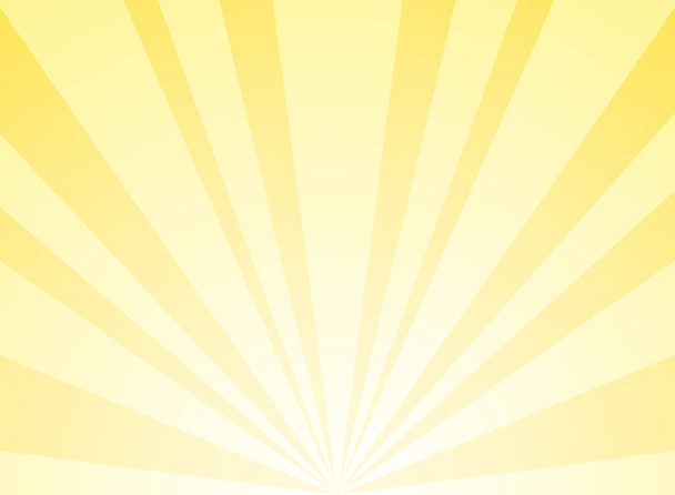 Abstracte achtergrond zonlicht. Heldere gele kleur barsten achtergrond. Vector illustratie. Zonnestraal zonnestraal patroon achtergrond. Overwinning, festivalposter helder decor. Sterrensprong behang - Vector, afbeelding