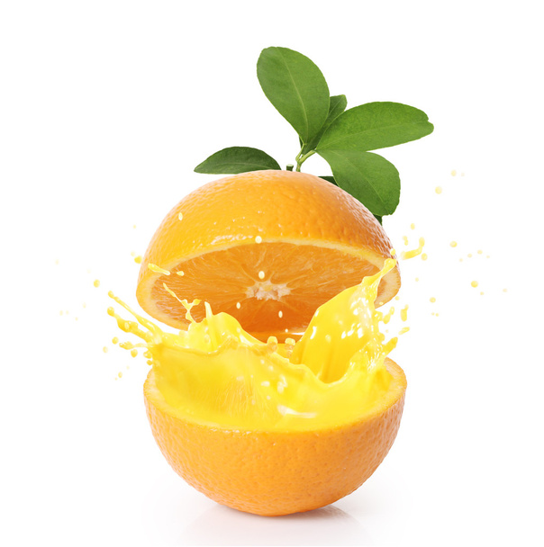 Sumo de laranja isolado
  - Foto, Imagem