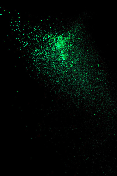 Flour on dark green background - Fotoğraf, Görsel