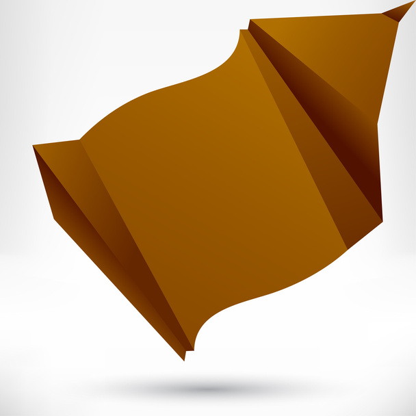 Speech bubble origami style. Vector abstract background. - Vector, imagen