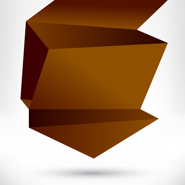 Speech bubble origami style. Vector abstract background. - Vektor, Bild
