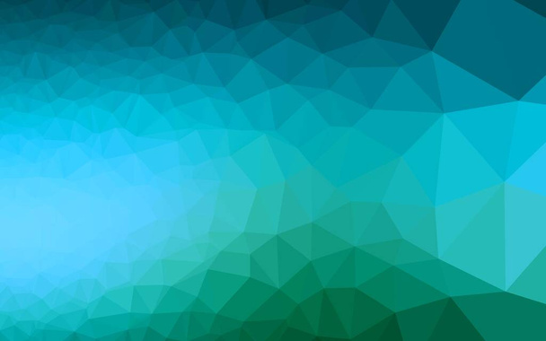Light Blue, Green vector polygonal background. - ベクター画像
