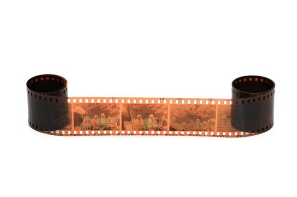 Rotolo di pellicola isolata sullo sfondo bianco
 - Foto, immagini