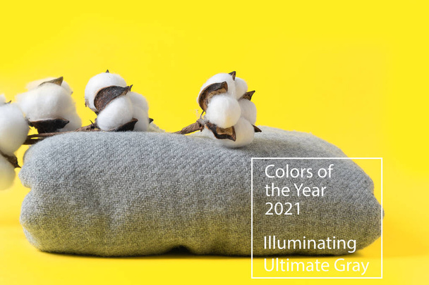 Illuminating Yellow y Ultimate Gray, nuevos colores del año 2021. - Foto, imagen