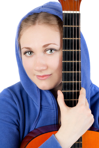 Girl with the guitar - Φωτογραφία, εικόνα