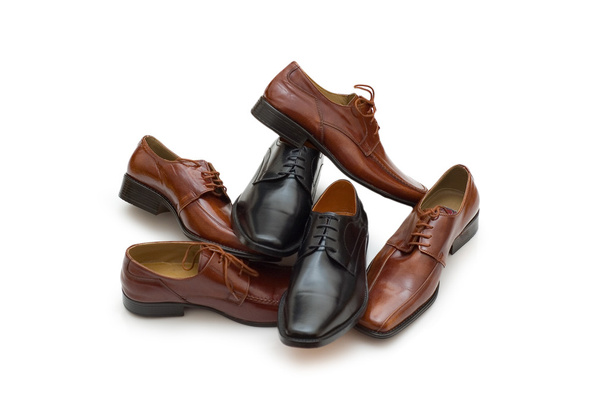 Erkek Ayakkabı seçimi üzerinde beyaz izole - Fotoğraf, Görsel