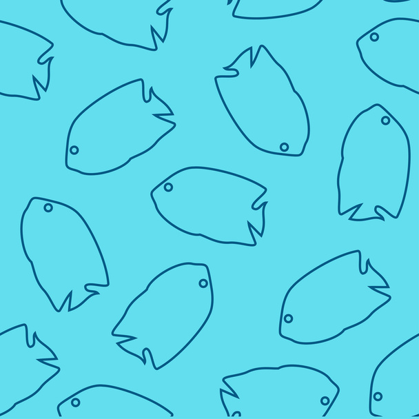 Ocean fish pattern - Διάνυσμα, εικόνα