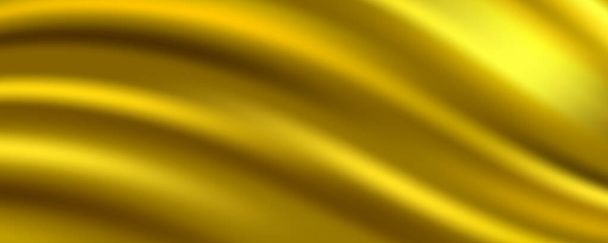 Golden Silk Stof Abstracte Achtergrond, Vector Illustratie - Vector, afbeelding