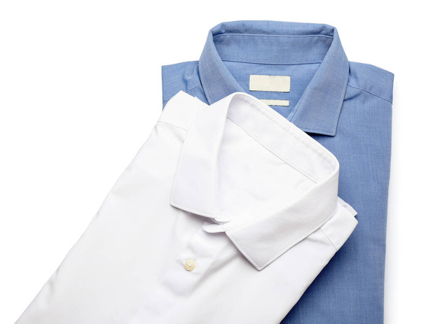 New male shirts on white background - Foto, afbeelding
